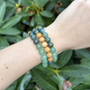 I Am Alive Mala Bracelet Stack