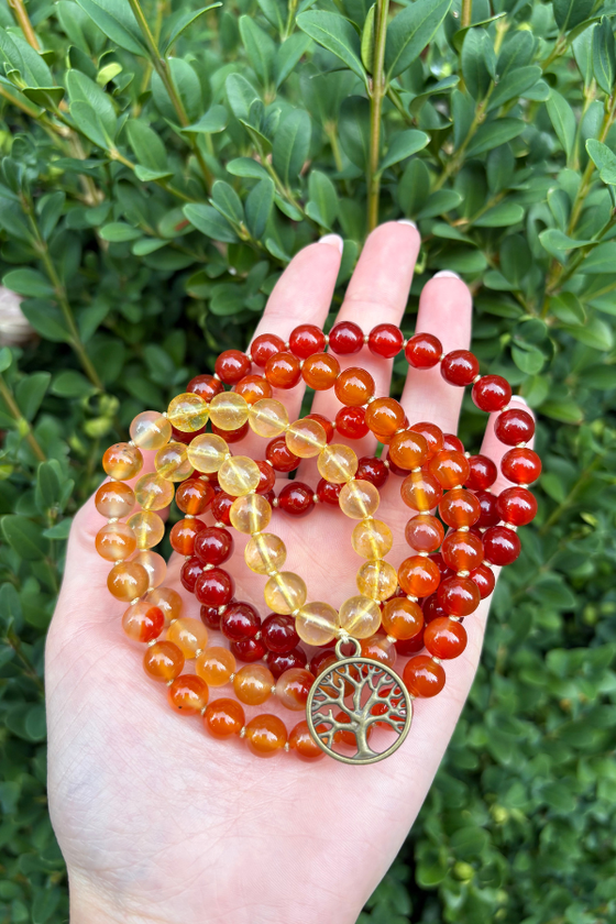 I Am Optimistic Mala Necklace