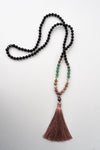 I Am Blessed Mala Necklace, Mala beads, Mala necklace, meditation beads, meditation tools, 108, 108 beads, prayer beads, japa Mala, beaded jewelry, gemstone beads